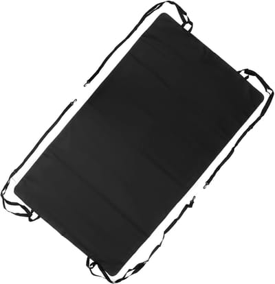 Achterklep Luifel - Camper Zonnescherm - Bescherming tegen zon - Waterdichte coating - 176 x 114 cm - Zwart
