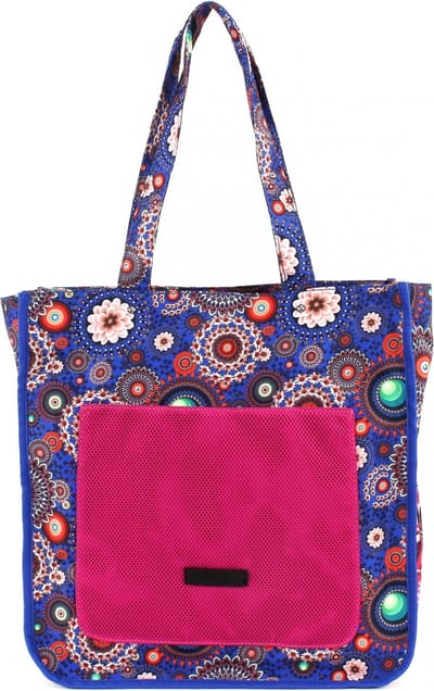 Tamaris Schoudertas Nikky Shopping Bag Multicolor Blauw Veelkleurig