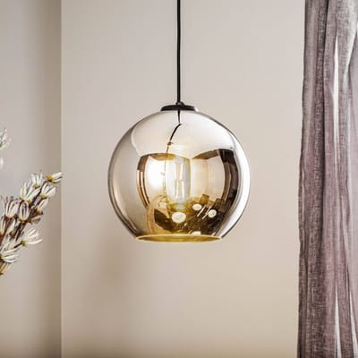 Nowodvorski Lighting Hanglamp Polaris, spiegelend glas, chroom
