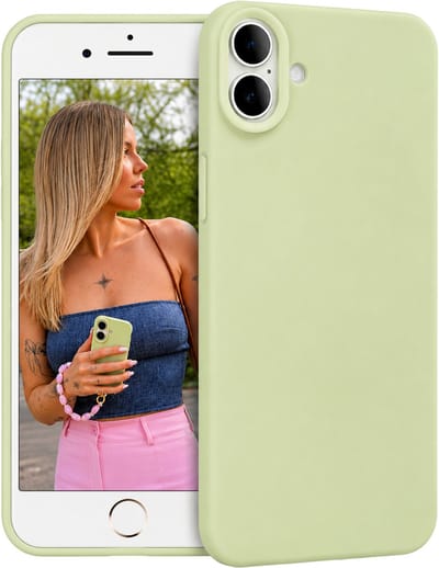 4SMH® Telefoonhoesje Geschikt voor Apple iPhone 13 en 14 - Matcha Groen Hoesje - Licht Groen TPU Soft Case - Smartphone & Telefoonhoesjes - Mobiele Telefoon Bescherming - GSM Draadloos Opladen