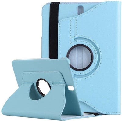 Geschikt voor Samsung galaxy tab 3 lite 7.0 (T110) hoesje 360° draaibare case turquoise