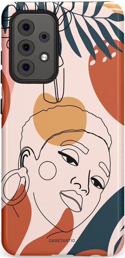 Casetastic Hoesje Geschikt voor Samsung A52 (4G/5G/s) - Stijlvolle Beschermende Duo-layer Case - Ochtend blush