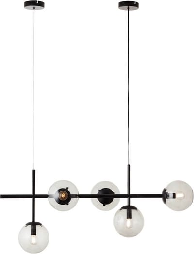 Brilliant Hanglamp Ariol Zwart 5xe14