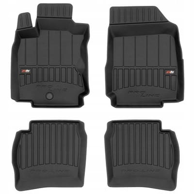 FROGUM PROLINE Automatten - Geschikt voor NISSAN NOTE I (2006-2012) - 4-delig - TPE Rubber - Zwart
