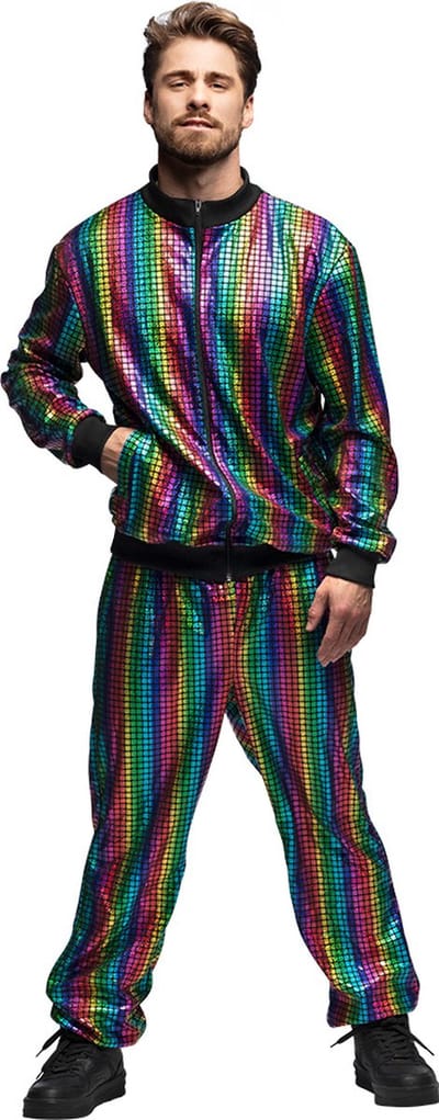Boland - Trainingspak Regenboog dude (S) - Volwassenen - -