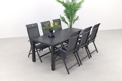 Hartman Milaan/Alma 210 cm. - verstelbare tuinset - 7-delig