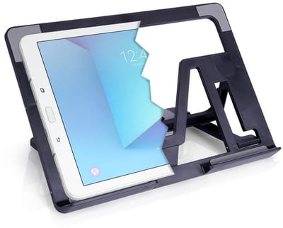 Vilde - Tablet Standaard - Zwart - 26x18,5 cm - ABS-Materiaal