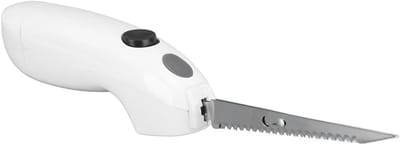 Allecto - Elektrisch Mes voor Het Snijden van Vlees - Draadloos Fileermes - Ergonomisch Handvat - Roestvrij Staal - Voor Kalkoen en Vlees - Geschik...