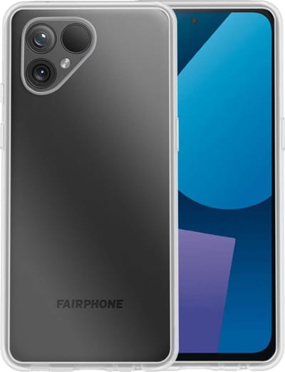 Hoesje - Geschikt voor Fairphone 5 - Sterk & Shockproof - Siliconen Case - Hoes Cover - Telefoonhoes - Transparant