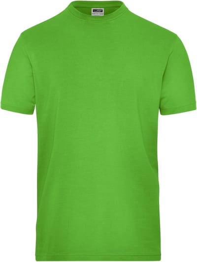 James and Nicholson Heren Organisch Katoenen Stretch T-Shirt (Kalk groen)