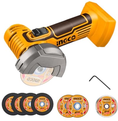 Draadloze Mini Haakse Slijper 20V - 19500RPM, 76mm disc diameter voor snijden, polijsten en slijpen