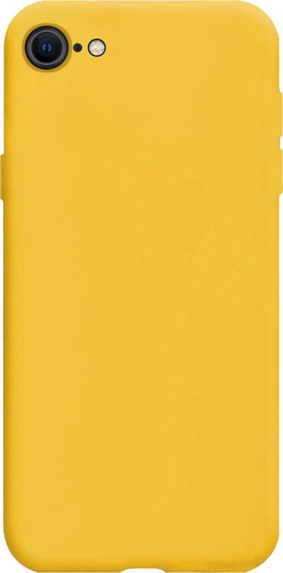 Hoes - Geschikt voor Apple iPhone SE (2022) - Sterk & Shockproof - Hoesje Cover - Siliconen Case - Geel