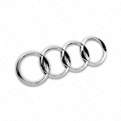 Audi Logo Chrome – Embleem Kofferbak – 202 mm – Auto Badge Sticker