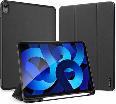 Dux Ducis - Tablethoes geschikt voor Apple iPad Air 11 (2024) / iPad Air 10.9 (2022) - Dux Ducis Domo Book Case - Zwart
