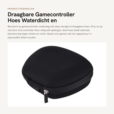 Dailygoods- Hoesje Draagbaar Waterdicht - Gamepad/Houder - Schokbestendig - EVA - Multi kleuren - Afmetingen 18 x 18 x 8 cm - Gamepadcase