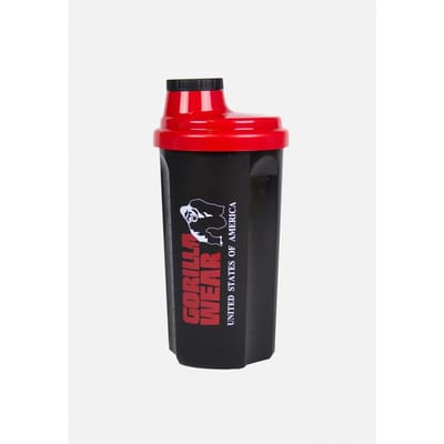 Gorilla Wear Shaker - Shakebeker - 700 ML - Zwart/Rood