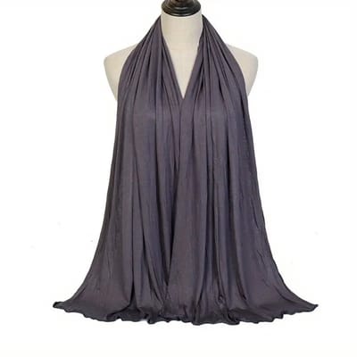 Bovista Hoofddoek - Hijab - Dames - Abaya - Sjaal - Islamitische Kleding - Moslim Kleding - Alhamdulillah - Donkergrijs