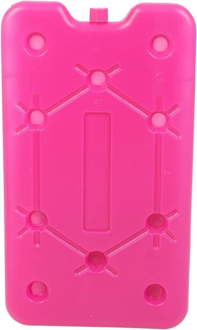 Grote Vriezer Koelelement - IJspak Lange Houdbaarheid - Voedsel Koel Houden - Herbruikbaar En Duurzaam - 25x14x1cm - Roze