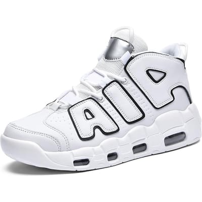 Heren Mode Sneakers Comfortabele Lichte Sportschoenen Ademend Mesh Bovenwerk Antislip Rubberen Zool Casual Dagelijkse Schoenen 38 white
