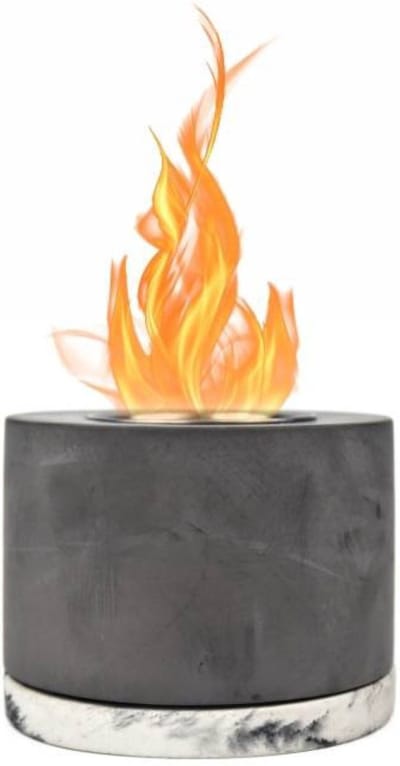 Jambo® Tafelhaard - Sfeerhaard Klein - Bio Ethanol - Aroma Diffuser - Rond