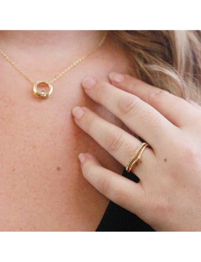 MYC-Paris Ring goud hardje / Tiryns Ring - Goud en Kristal