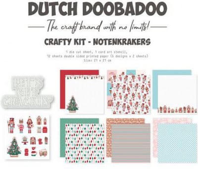 Dutch Doobadoo Crafty Kit Notenkrakers 20x20cm 473.005.050 (08-23)
