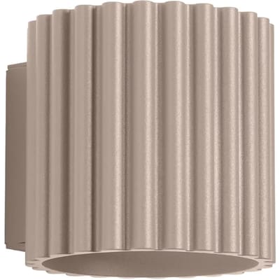 Sollux Lighting Wandlamp Aura - G9 - taupe - aluminium - 10x12x10cm