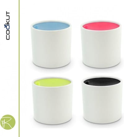 Cookut ramekin - ovenschaal - 7 cm - set van 4 - wit