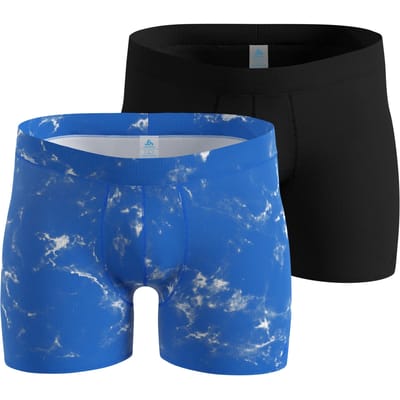 Odlo Active Light Graphic 2 pack Boxershort Heren-blauw, zwart