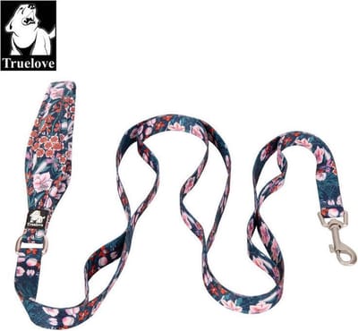 Honden riem - Riem - Hond - Uitlaten - Wandelen -  140 cm - Blauw bont