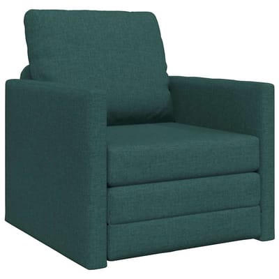 Slaapstoel - Uitklapbaar - Slaapbank - Logeerbed - Zetelbed - Slaapfauteuil - Vouwbed - 1 persoons - Zeer comfortabel - Donkergroen