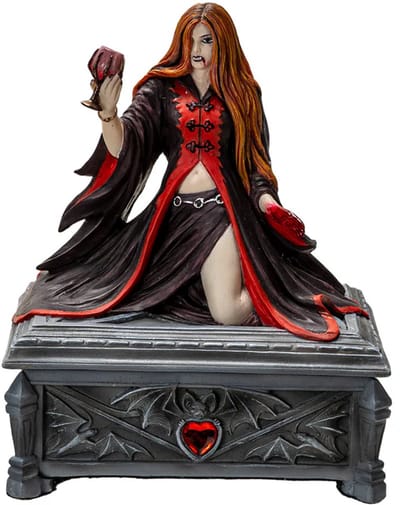 Beeld - Blood Moon Trinket Box - Anne Stokes - 16,5cm