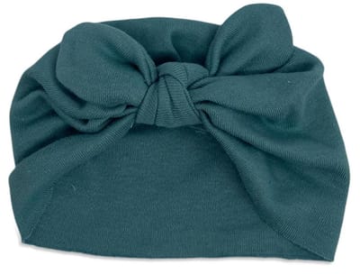 Asi poppenkleding hoofdbedekking zacht oudgroen pop accessoire.