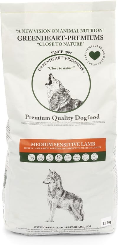 Greenheart hondenvoer Medium Sensitive Lamb 12 kg - Hond