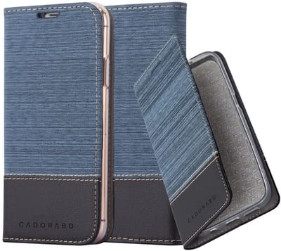 Cadorabo Hoesje geschikt voor Apple iPhone 13 PRO MAX in DONKERBLAUW ZWART - Beschermhoes met magnetische sluiting, standfunctie en kaartvakje Book Case Cover Etui