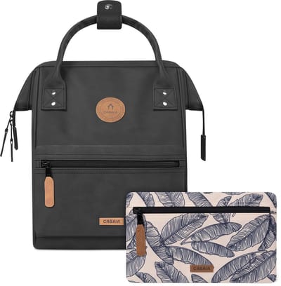 CABAIA - Rugzak Adventurer Small 10L Le Havre, Computercompartiment 10,5", Levenslange garantie, Brede opening - Zwart