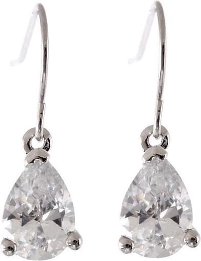 Behave - Oorbellen druppel zirconia hanger - Tijdloze avondstijl