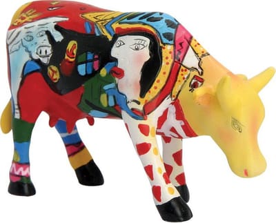 CowParade | Homage to Picowso's African Period | Small (Als u 3 klein koopt krijgt u 1 gratis)