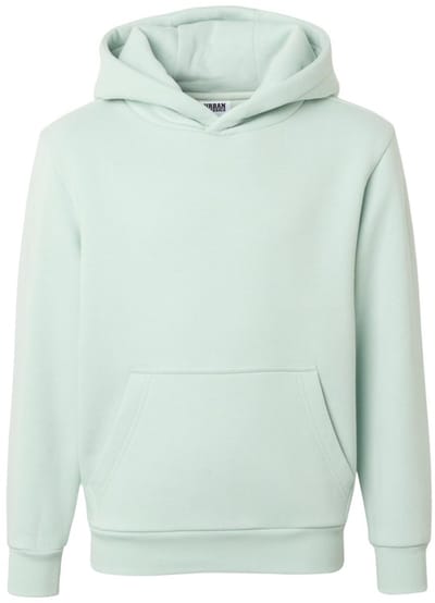 Urban Classics - Fluffy Kinder hoodie/trui - Kids 110/116 - Mintgroen
