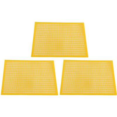 3 stuks Plastic Bijenkoningin Bescherming Uitsluiter Vangrooster Net Gereedschap Bijenhouderij Gescheiden Bijenkoningin Bord yellow