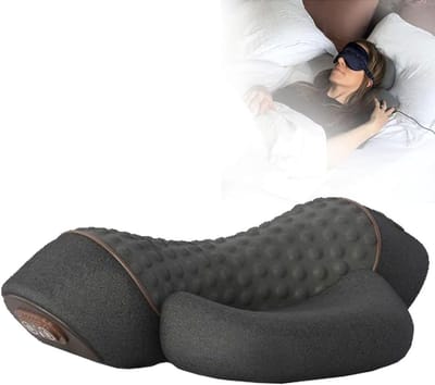 Massager - Massagekussen - 3-in-1 nekmassager - Nekmassagekussen - Rug en nek - Twee functiestanden Massage/Warmtekompres - Donkergrijs
