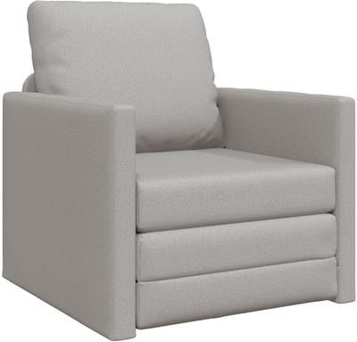 Slaapstoel - Uitklapbaar - Slaapbank - Logeerbed - Zetelbed - Slaapfauteuil - Vouwbed - 1 persoons - Zeer comfortabel - Grijs