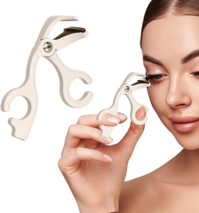 Professionele Verwarmde Wimperkruller met Kleurveranderende Siliconen Pad, Geen Knijp- of Trekproblemen, Voor Perfecte Wimpers
