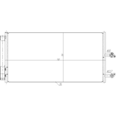 Condensor, airconditioning NRF 350470