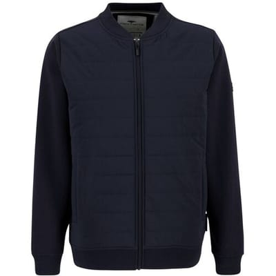 Fynch-Hatton Vest Hybrid Cardigan College Collar Navy / male
