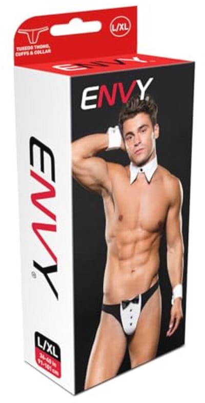 Envy Menswear Heren Tuxedo Dessous, Zwart, Medium/Large
