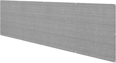 50 x 250 cm, Heavy Du, 85% Blocka, tuinomheining met doorvoertules en kabelbinders, grijs balkonbescherming
