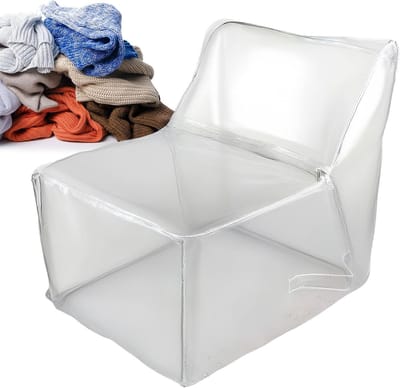 Speelgoedtas - Opberger Knuffels - Speelgoed Organiseren - Volledig Transparant - 60 x 60 x 45 cm - Transparant