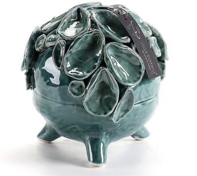 Blauwe Schelpenvaas Suus D18xH19