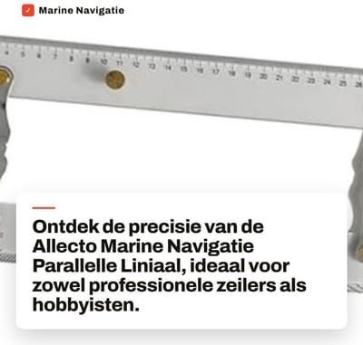 Dailygoods- Parallelle Liniaal 450 mm - Hoge Transparantie - Duidelijke Schaal - Koper/Acryl Materiaal - Nauwkeurige Meting - Ideaal voor Navigatie - Navigatieliniaal